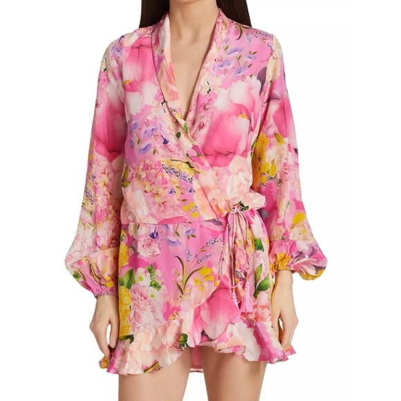 Rococo Sand Leona Floral Wrap Dress - Picture 3 of 11